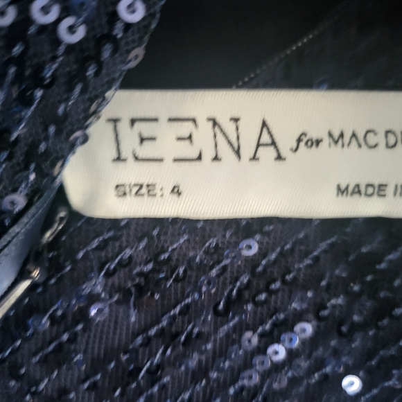 Mac Duggal Navy Sequin Maxi Dress - Picture 3 of 3